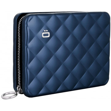 Гаманець на блискавці OGON Quilted Passport, синій