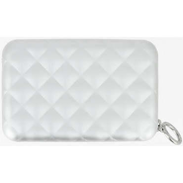 Гаманець на блискавці OGON Quilted zipper на 24 картки, сірий