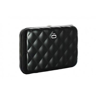 Кардхолдер OGON Quilted Button на 10 карт, чорний