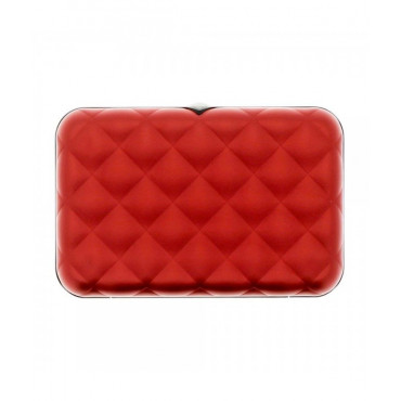 Кардхолдер OGON Quilted Button на 10 карт, червона