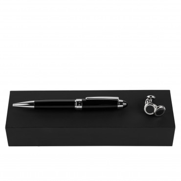 Комплект HUGO BOSS Black (кулькова ручка і запонки)