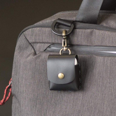Чохол для навушників Troika Airpods, натуральна шкіра