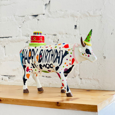 Колекційна статуетка корова Happy Birthday, Size L