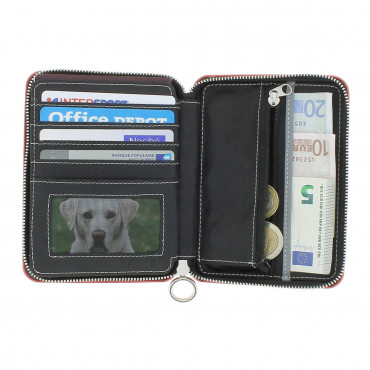 Гаманець на блискавці OGON Quilted Passport, чорний