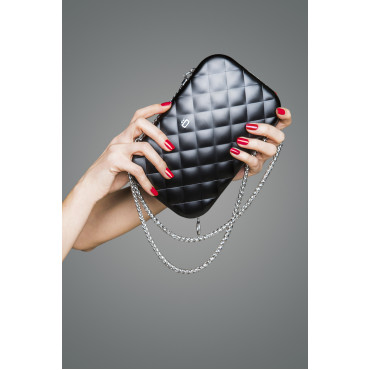 Клатч на блискавки OGON Quilted ledy bag, чорний