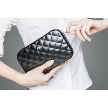 Клатч на блискавки OGON Quilted ledy bag, чорний
