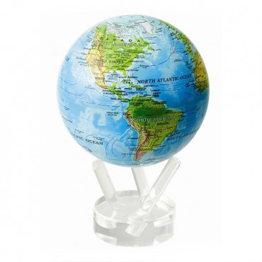Гиро-глобус Solar Globe Mova Физическая карта Мира 11,4 см (MG-45-RBE)