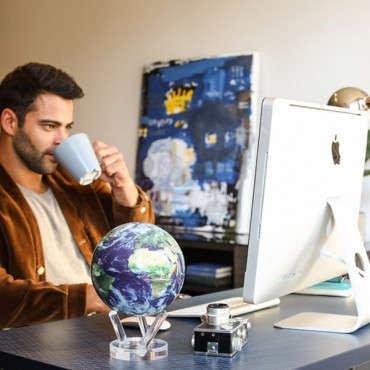 Гиро-глобус Solar Globe Mova  Земля в облаках 15,3 см (MG-6-STE-C)