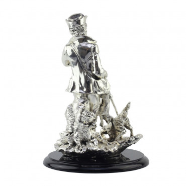 Статуэтка Охотник (серебро), 34 см