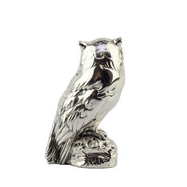 Статуэтка СОВА на дереве (серебро), 13,5 см