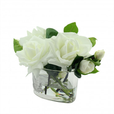 Парфюмированные цветы Cote Noire «Французские белые розы-Ivory White Oval», арома спрей Savon